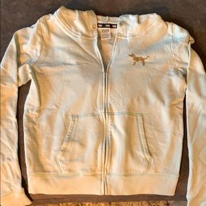 Pink Victoria’s Secret zip up hoodie